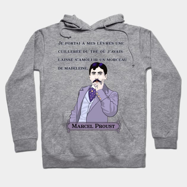 Marcel Proust La Madeleine Hoodie by VioletAndOberon